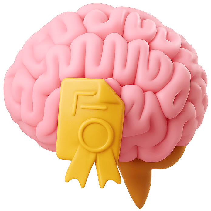 Brain with certificate