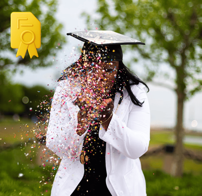 graduate girl from IQ test
