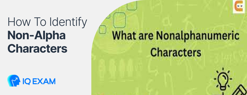 How To Identify Non-Alpha Characters